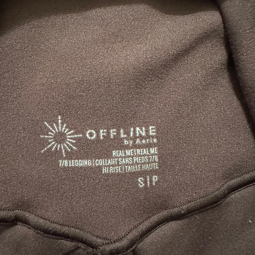 aerie Chocolate Brown High-Rise 7/8 Leggings - Picture 4 of 4